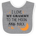 thumbnail image 3 of Inktastic I Love My Grammy to the Moon and Back Boys or Girls Baby Bib, 3 of 4