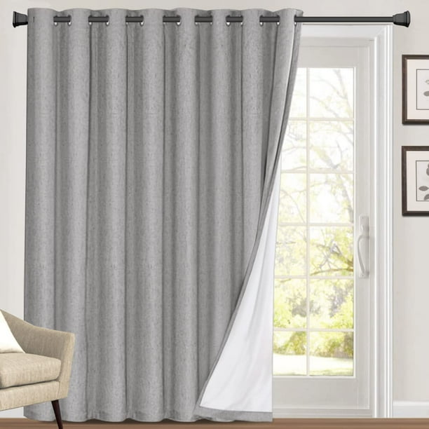 Cortinas Blackout PrinceDeco Térmicas Ancho 100 cm x Largo 213 cm Gris Claro