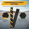 thumbnail image 6 of Yeshouse Rubber Speed Bump, 2 Pack 6FT 2 Channel Recycled Rubber Temporary Speed Bumps,22000 LBS Load Capacity, Industrial-Grade Traffic Calming Hump for Parking Lots, Garages & Roads, 6 of 8