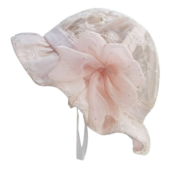 LOLIPPYY Girls Sun Hat Toddler Sun Hat Pink Trendy for Summer Activities 1Pack
