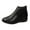 #066-Black, variant on Roncen Women's Ankle Boots Fall Winter Casual Retro Round Toe Side Zipper Comfortable Wedge Heel Booties - Versatile Chic Slip-On Shoes for Daily Wear