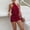 Wine Red, variant on Morttic Backless Halter Mini Dress for Women – Ruched Waist Sleeveless Tight Fit Solid Color Beach Dress Vacation Outfit Pink,XS