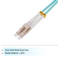 thumbnail image 3 of Unique Bargains 1 Meter 3.2Ft Fiber Patch Cable Multimode Duplex LC-LC OM4 LSZH Fiber Optic Jumper Green For Optical Fiber 1Pcs, 3 of 6