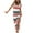 Red, variant on Pntutb Best Womens Summer Dress Solid Print Ribbed Drawstring Ruched Sexy High Slit Dresses