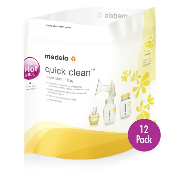 Medela Medela Quick Clean MicroSteam Bags, 12 Count Sterilizing Bags