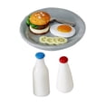 thumbnail image 2 of Juego Miniatura CUTICAT para gabinete mesa de comedor 1/12 material de resina, 2 of 8