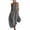 Dark Gray, variant on MLCDZ Women's Summer V Neck Sleeveless Jumpsuit Casual Lightweight Beach Vacation Outdoor Activities Loose Fit Flowy Rompers with Pockets