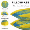 thumbnail image 5 of Blue Yellow Jellyfish Throw Pillow Covers 24x24 Inch Set of 2, Summer Beach Coastal Modern Art Waterproof Outdoor Pillow Covers, Decorative Cushion Pillowcases for Couch, Sofa, Bed, Garden, Patio, 5 of 9