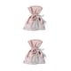 thumbnail image 3 of Advancent Candy Drawstring Bag Festival Holiday Boda Chocolates Galletas Favores Galleta Presente Regalos Paquete Bolsa Niños Rosa 2Conjunto, 3 of 6