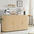 thumbnail image 1 of Garvee Buffet 63 Pouces avec Rangement, Buffet Moderne en Bois, Console Multimédia pour Salle à Manger, Salon, Entrée, 1 of 8