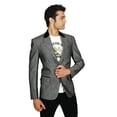 thumbnail image 2 of Blazer en Lin Gris Moderne et Élégant pour Hommes. Ce Produit Est Fait sur Commande., 2 of 3