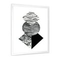 thumbnail image 3 of Designart 'Abstract Geometry Shapes With Tropical Palm Leaf I' Modern Framed Art Print, 3 of 4