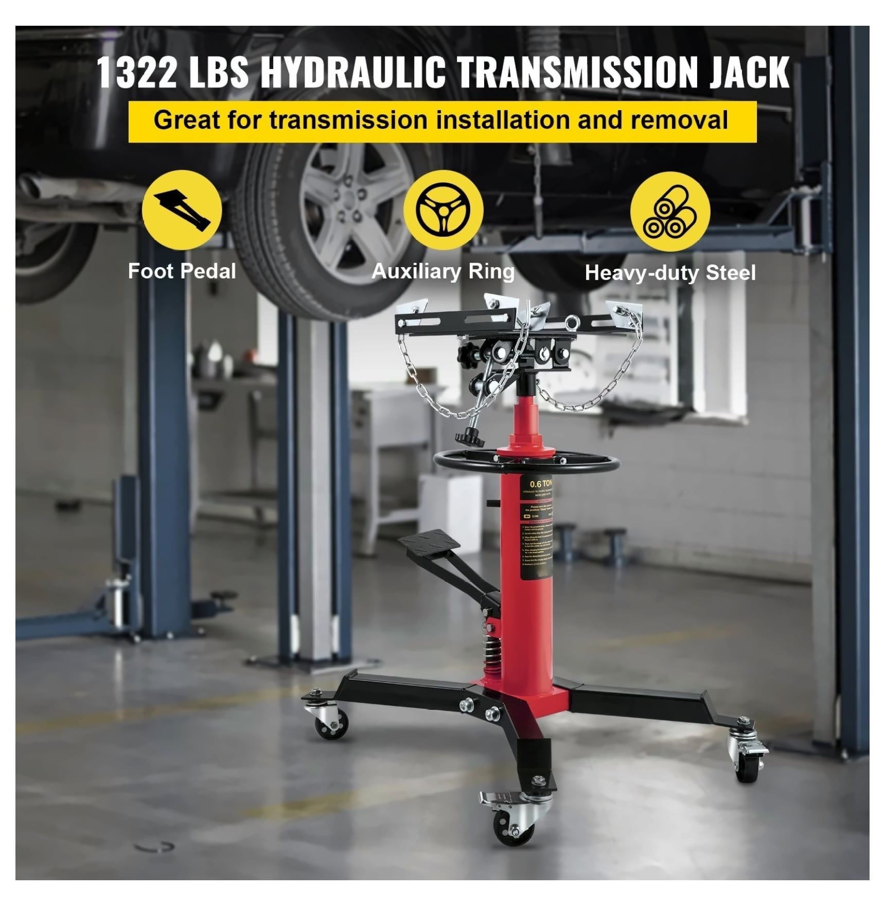 ATD Tools Rhino 700lb. Heavy-Duty Hydraulic Telescopic