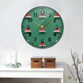 thumbnail image 2 of Yayeee Wall Clock Battery Operated 9.5" Silent Quartz Non-Ticking for Living Room Decor, Christmas Trees, 2 of 8