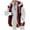 Wine, variant on VINUSLI Womens Sherpa Jackets for Women Fuzzy Fleece Teddy Coat Color Block Faux Shearling Cardigan Warm Hooded Zip Up Outwear 2025 Wine,M