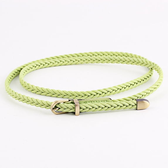 Cathalem Belt Men Big And Tall Braided Belt Women Pin Buckle Vintage Casual Thin Belt Waist Rope Video Game Belts for Men Apparelbelt Mint Green One Size
