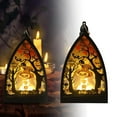 thumbnail image 2 of Luz De Cristal Gótica De Halloween Adorno De Escritorio Decoración Del Hogar Centro De Mesa Único Para Mesa, Estantería O Repisa De La Chimenea, 2 of 4