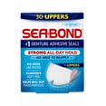 thumbnail image 2 of Sea-Bond Secure Denture Adhesive Seals, Original Uppers, Zinc-Free, All-Day-Hold, Mess-Free, 30 Count - 32 Pack, 2 of 5