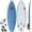 Lt. Blue, variant on Performance Soft Top Short Foam Surfboard - Includes Leash + Fins in Lt Blue