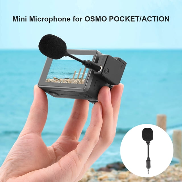Mini micrófono portátil Likrtyny de 3,5 mm Live Vlog Mic para DJI OSMO POCKET/OSMO ACTION