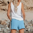 thumbnail image 4 of Women's Pants Fashion Shorts For Women Casual High Waist Straight Leg Sports Casual Loose Shorts, 4 of 7