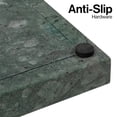 thumbnail image 4 of happimess Luxe Stone 12" x 6" Classic Minimalist Rectangular Marble Bathroom Countertop Tray, Green, TRY4001F, 4 of 4