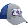 thumbnail image 3 of Men's Gray/Royal LA Clippers Lyndon Snapback Hat, 3 of 4