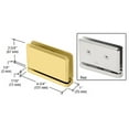 thumbnail image 2 of CRL SRPPH01SB Satin Brass Senior Prima 01 Series Top or Bottom Mount Hinge, 2 of 8