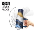 thumbnail image 3 of OBREWU Blue Gold Marble Tumbler with Handle and Lid,Blue Gold Marble 40oz Double Wall Vacuum Insulated Tumbler,Cups Gift for Women and Men, 3 of 7