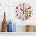 thumbnail image 3 of GZHJMY Home Dog Wall Clock, 10" Silent Non Ticking Round Clock, Oil Painting Easy to Read Clock for Living Room Bedroom Bathroom Home Decor Holiday Gifts, 3 of 7