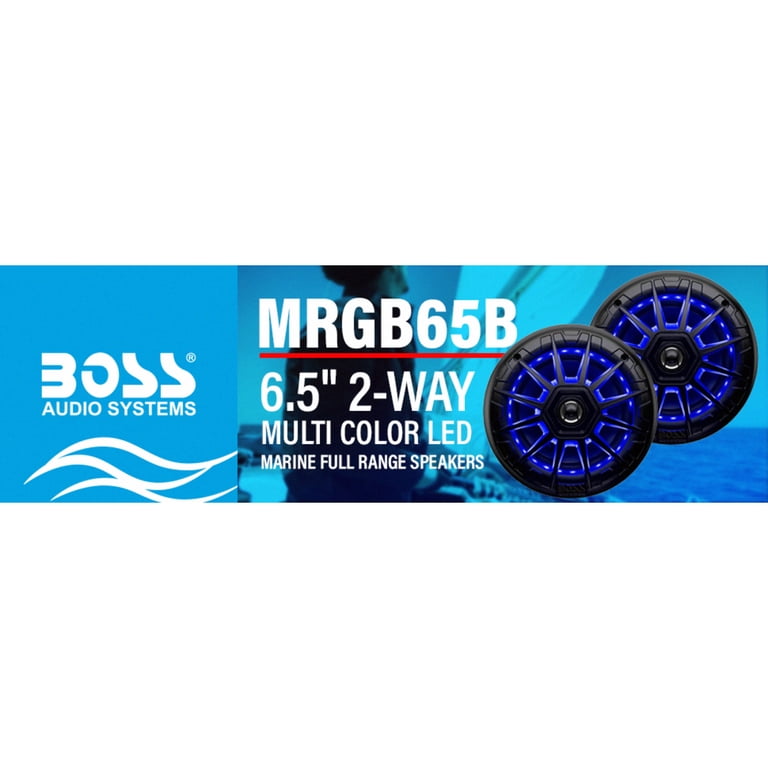 Boss Audio Systems MRGB65 Rotondo 2-vie 200W 2pezzo(i) altoparlante auto Boss Audio Systems MRGB65 Rotondo 2-vie 200W 2pezzo(i) altoparlante auto