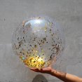 thumbnail image 5 of ¡Liquidación de pelotas de playa con lentejuelas! Pelotas de juguete para piscina grandes de 24 pulgadas, pelotas de playa inflables gigantes transparentes con confeti y purpurina, juguetes para, 5 of 5