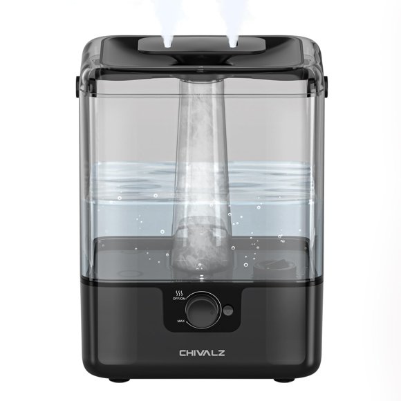Humidificador CHIVALZ Cool Mist 6L 26dB 50H Runtime negro