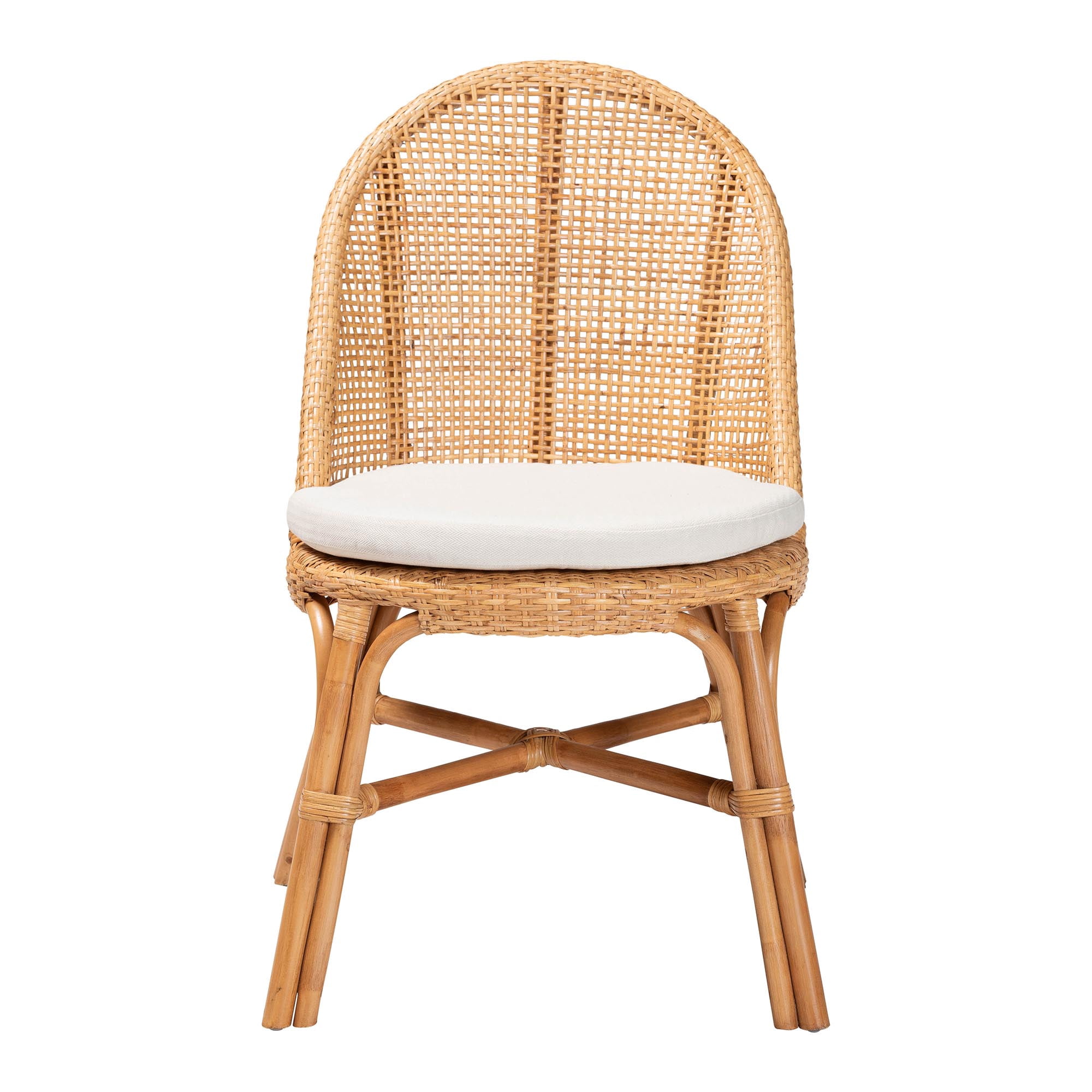 bali & pari Daniela Boho Dining Chair, Light Honey