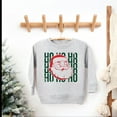 thumbnail image 2 of Ho Ho Ho Glitter Santa - Toddler Graphic Sweatshirt, 2 of 11