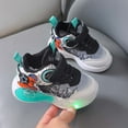 thumbnail image 7 of Sopiago Kids Light Up Shoes Toddler Boys Girls LED Luminous Running Trainers Cartoon Mesh Breathable Sports and Walking Sneaker Green,6-12 Months, 7 of 7