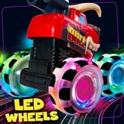 Stargo 2 Pack Monster Truck Toys [Shark & Bull] - Light Up Chomping Pull Back Trucks | Birthday Gifts For Toddlers, Boys Toys, Monster Truck Children’s Toys For Kids, Boys Ages 3, 4, 3-5 4-6 5-7 4-8