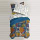 thumbnail image 3 of Azul Verde Dinosaurio Patchwork Niño Ropa de Cama Twin o Full Juego de edredón Cama en un, 3 of 6