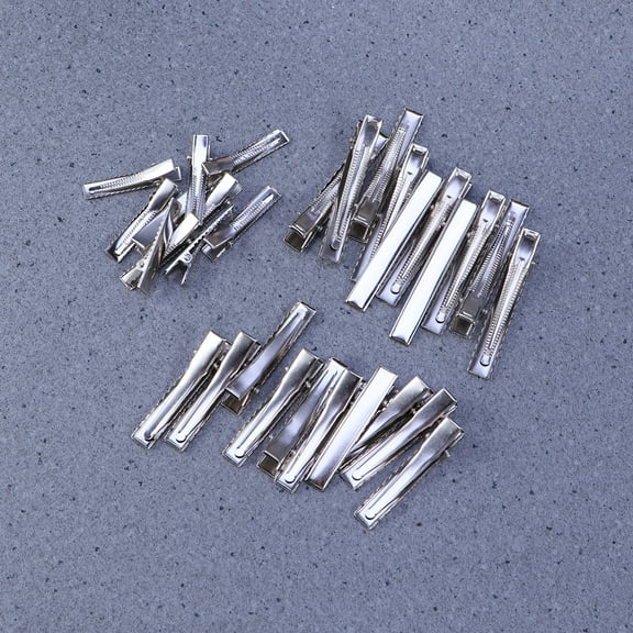 30pcs DIY Stainless Steel Hairpin Single Prong Alligator Hair Clips Crocodile Barrette for Bows DIY Jewelry Accessories (3.2CM 4.5CM 5.6CM)