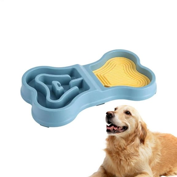 Slow Food Bowls for Dogs | Puzzle Feeder for Puppies | - Pet Food & Water Bowls | Portable Indoor and Outdoor Dining Solution