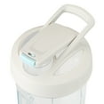 thumbnail image 3 of BlenderBottle Strada 28 oz White and Clear Shaker Cup with Flip-Top and Wide Mouth Lid, 3 of 9