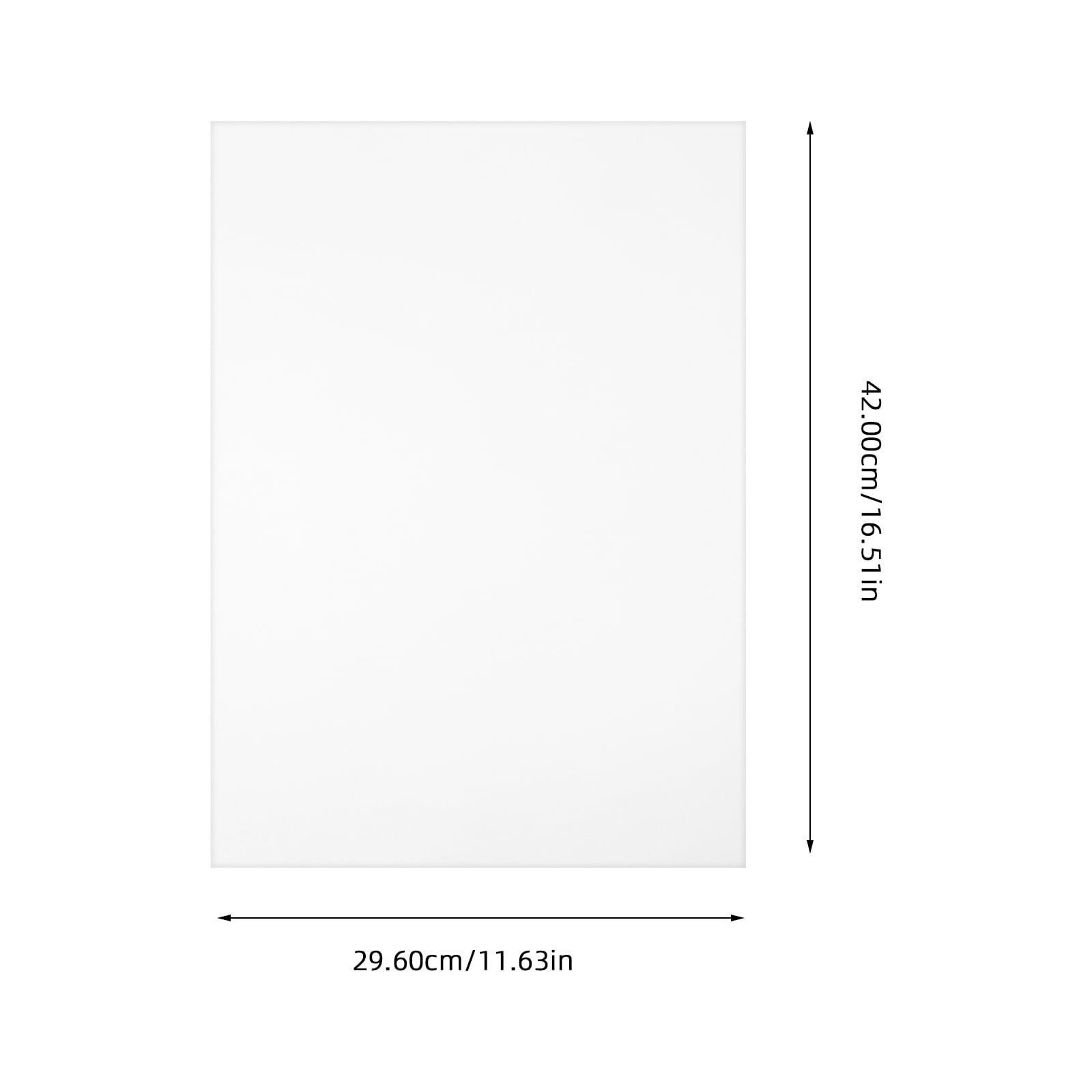 WHAMVOX  50 Pcs Card Stock Paper Poster Board Construction Origami White