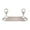 Polished Nickel, variant on Alno A9086 Embassy Double Robe Hook Rack - Brass