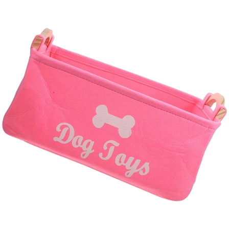 Niceauty Organizer Box for Cat Toys Felt Pink Space Saving 1Set