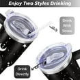 thumbnail image 5 of 40oz Goth Tumbler with Handle & Straw,Stainless Steel Insulated Cup,Leak Proof Travel Mug,Keeps Drinks Hot/Cold,Gothic Halloween Coffee Cup,Witchy Gifts for Women, 5 of 7