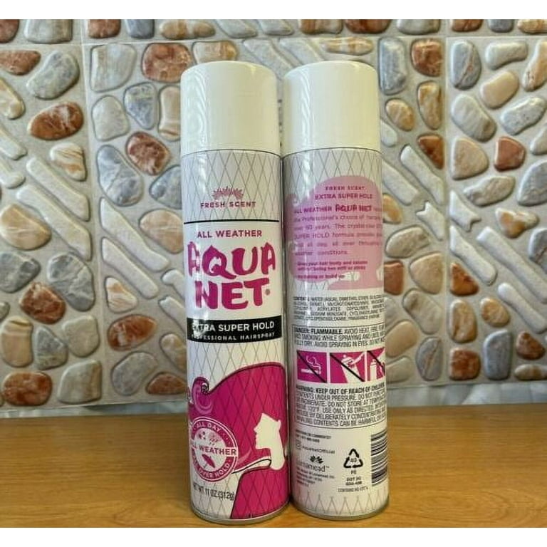 4Pack Aqua Net Extra Super Hold Hairspray Fresh Scent All Weather 11 oz
