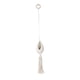 thumbnail image 4 of Macetero colgante de macramé, elegante, hecho a mano, macramé decorativo. Blanco, 4 of 9