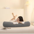 thumbnail image 6 of 16x6in Round Side Sleeping Bolster Pillow, Detachable Washable Cover with Inner Core, Multi-Use Leg Pillow for Sofa & Bed, Comfortable Support Pillow for Home Use, 6 of 7