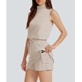 thumbnail image 3 of Conjunto de falda Casly Lamiit, ropa deportiva de verano para mujer, beige oscuro, 3 of 7