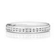 thumbnail image 2 of Platinum 950 2.7mm Slight Court Comfort Women Eternity Diamond Wedding Band/Ring Brilliant Cut 0.38 Carat G - SI1, 2 of 3